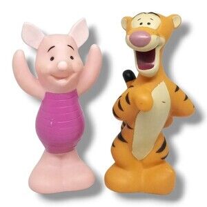 Disney Winnie The Pooh Bath Toys-Piglet & Tigger-Parks Exclusive-Vintage-PVC